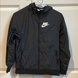 Nike black jacket with White Logo